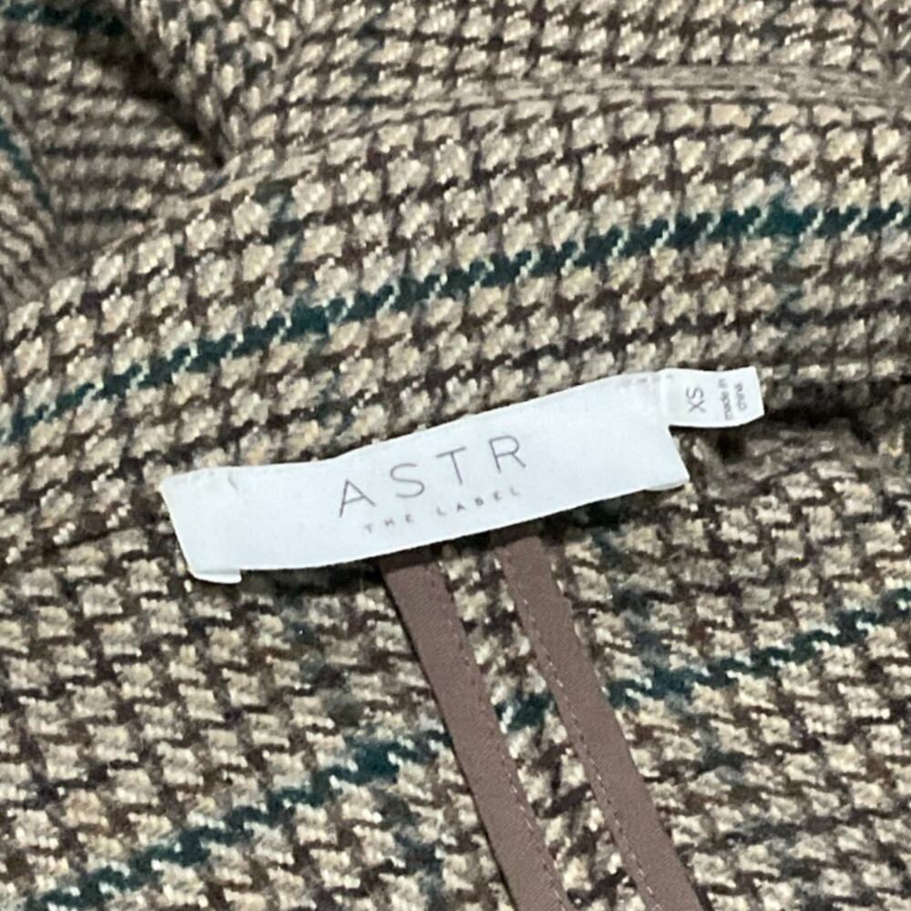Astr The Label Plaid Multicolor Harlow Blazer Size XS - Picture 4 of 5